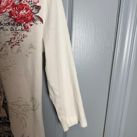 VTG‎ Y2K Laura Henley Shirt Size XS P Paris Rhinestone Fairy Grunge Cute Retro - Picture 5 of 16